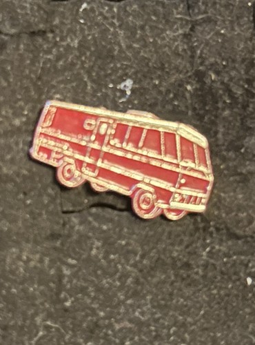 Vintage motorhome red pin - vintage,