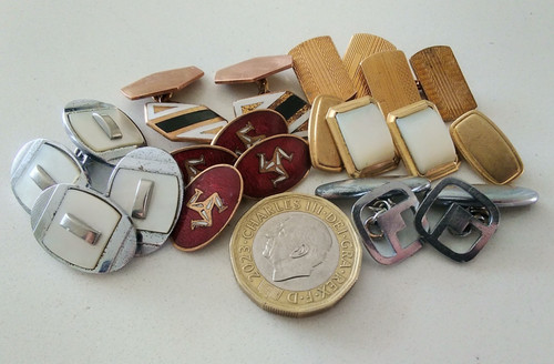 Vintage cufflinks pairs art - vintage,