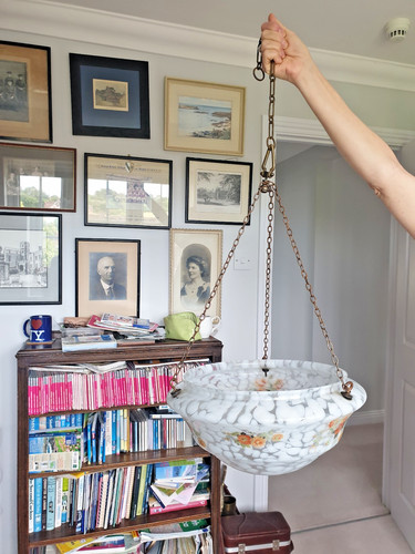Antique glass lamp - antique,