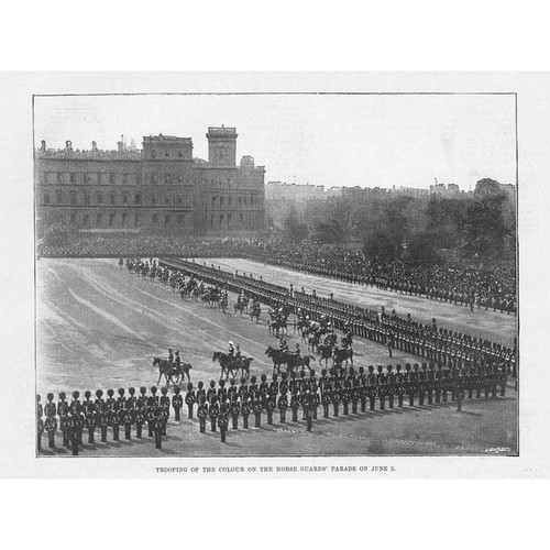 London trooping the colour - trooping,