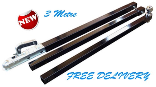 Boat trailer launching pole - trailer,