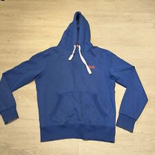 Superdry Designer Orange Label Blue Hoodie Jumper XXL 