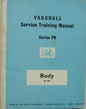 Vauxhall Cresta Velox PB Service Manual (Workshop) Body