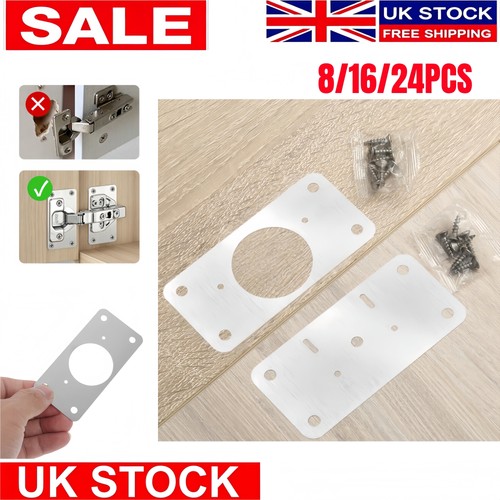 Hinge repair plate - hinge, cabinet