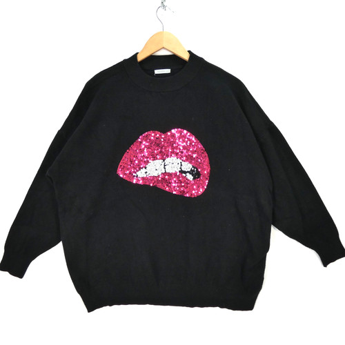 Moocci sequin lips jumper - jumper, one