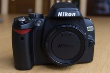 Nikon D60 DSLR Camera Black (Body) - Tested, 2 Batteries, Charger & Box