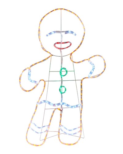 Gingerbread man rope - man, light