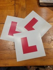 FULLY MAGNETIC L PLATES SECURE Quick Easy To Fix Learner Sign Legal Size 3 off