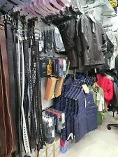 Chrome shop fitting retail men's ladies shop gondola freestanding uprights slatw