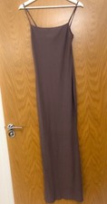H&M Grey-Purple Ribbed Long Dress Size S