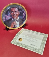 Frank Sinatra Franklin Mint collectors plate 'Strangers in the Night' boxed