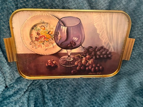 Vintage tea tray serving - tea,