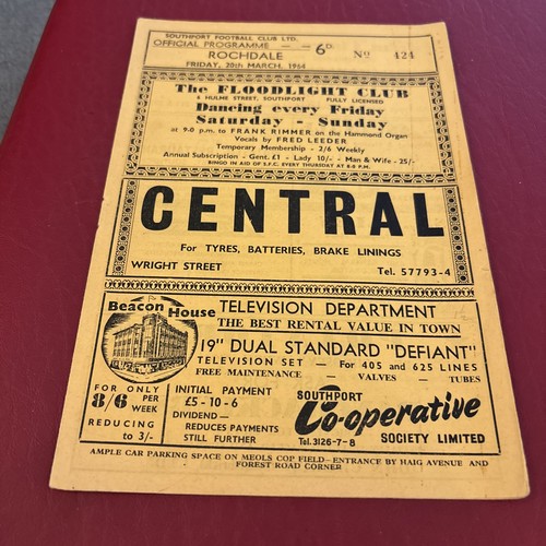 Southport rochdale 1963 64 - rochdale, 1963/64