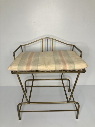 Mid century metal vanity bench - century,