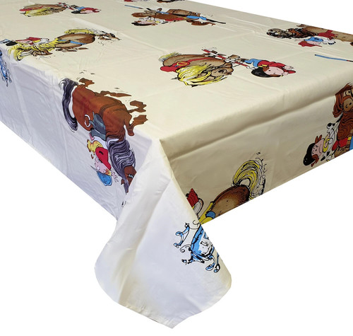 Thelwell horse tablecloth - thelwell,