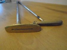 PRE~LOVED 2 BLADE PUTTERS~1HOTSPOT/1 GOLD STRIKE ~HEAVILY TOE DOWN~35.5"
