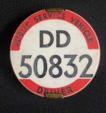 PSV PUBLIC SERVICE VEHICLE DRIVER BUS BADGE DD 50832 WEST MIDLANDS