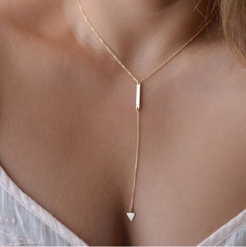 Lariat necklace long thin - long,