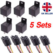5X 12V Automotive Changeover Relay 40A 5-Pin SPDT Switching Relays for Car Van