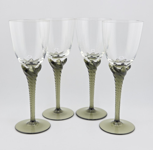 Bohemia twisted stem glasses - stem,