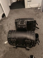 Leather Motorcycle Saddle Bags QJBOMTO Saddlebags