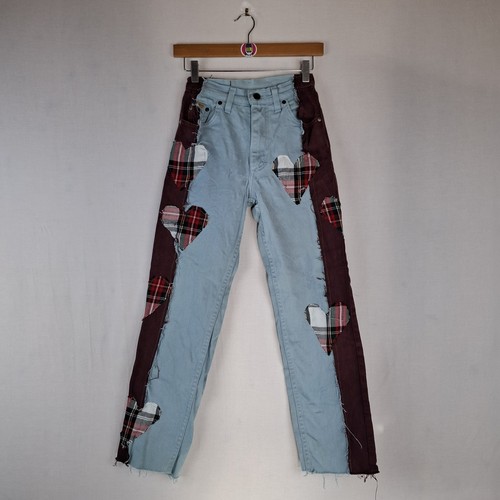 90s vintage patchwork jeans - 90s,