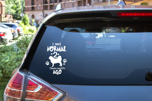 Tibetan mastiff vinyl decal - tibetan,