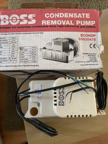 Boss condensate removal - boss, pump