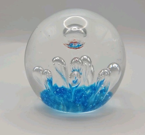 Art glass paperweight - art,