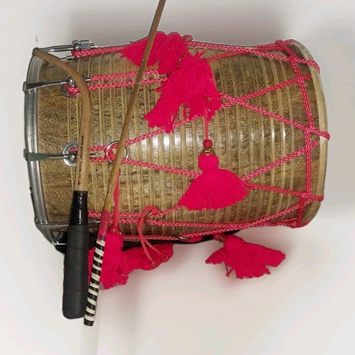 Dhol drum with all - dhol,