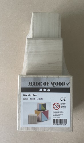 Set wood square - of,