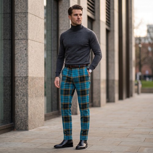 Men anderson modern tartan - men's,