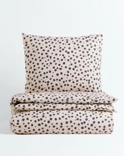H&M SPOTTED BEIGE PATTERNED