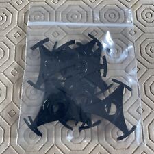 10 x 7” Record Centre Adaptors (Black Tri) Singles Jukebox Adapter 45 rpm