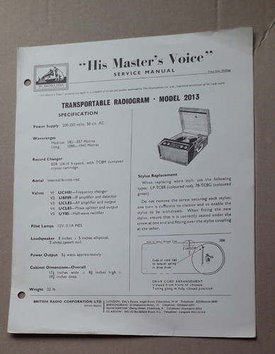 His master voice model - his, master's