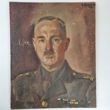 Signed Oil On Board WW2
