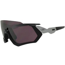 Oakley OO 9401-0937 Flight Jacket Matte Black Silver Prizm Road Mens Sunglasses