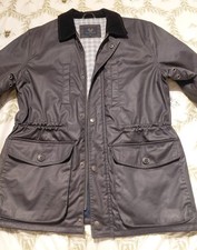 Gents Waxed Black Jacket Size