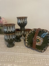 Set of 7  Troyan Redware