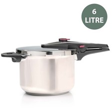 6 Litre Home Dual Handle Stainless Steel Pressure Cooker Kitchen Cookware