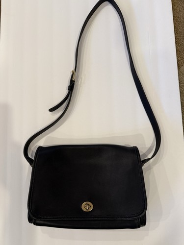 Vintage coach black - black, leather