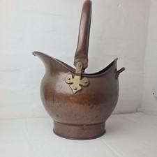 Antique Helmet Coal Scuttle