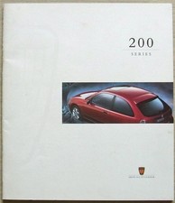 ROVER 200 SERIES Car Sales Brochure For 1996 #5016  214Si 216SLi 200vi 220SDi