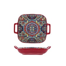 Square Bohemian Ceramic Plate