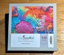Wentworth Wooden Puzzles / Mini Mindful / 140 Pieces / Colourful Coral /Complete
