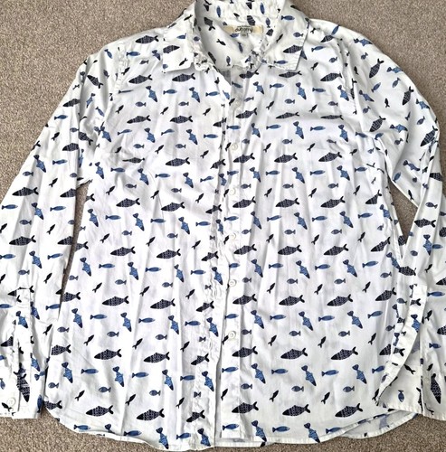 Dubarry fish print - print, button-up
