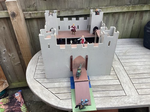 Wooden toy fort - wooden, all