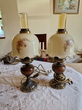 Two Table or Dresser Lamps Very Decorative