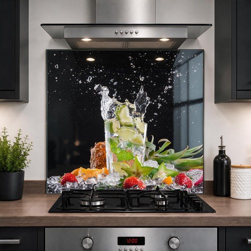 Printed glass kitchen - printed,