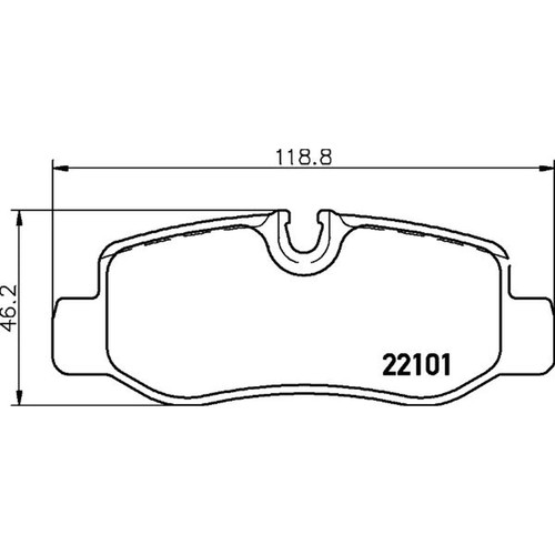 Mintex rear brake - pad, fits
